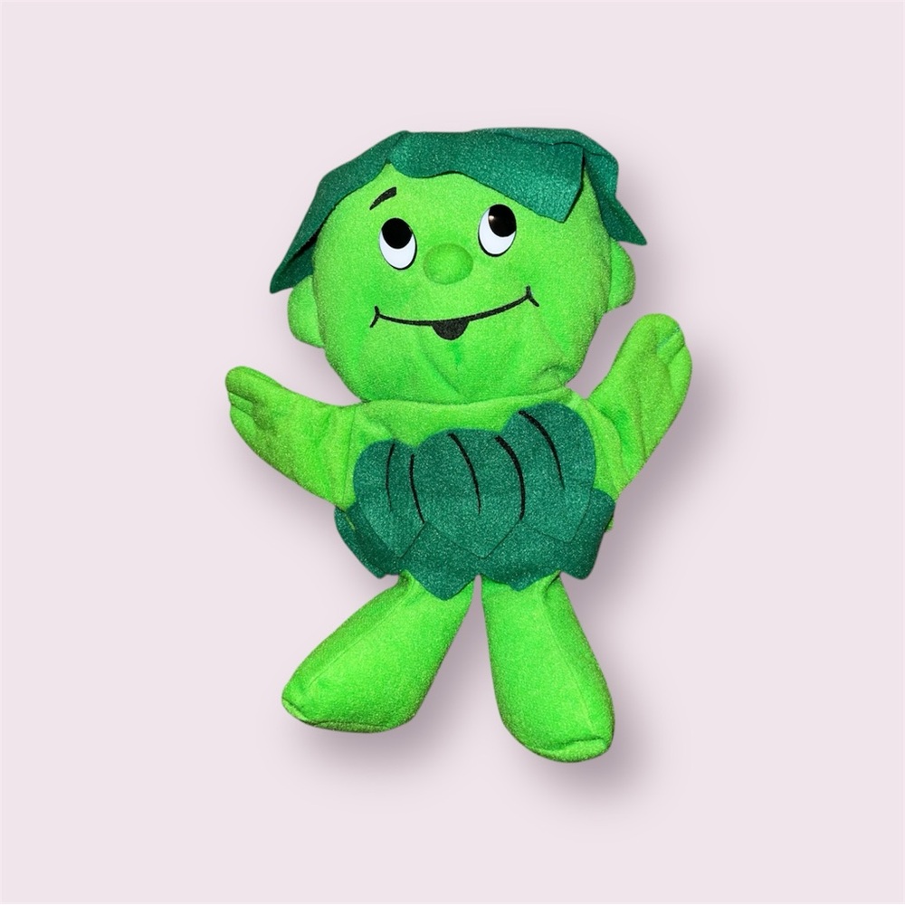 Vintage 1992 Special Edition Sprout Plush Hand Puppet Jolly Green Giant